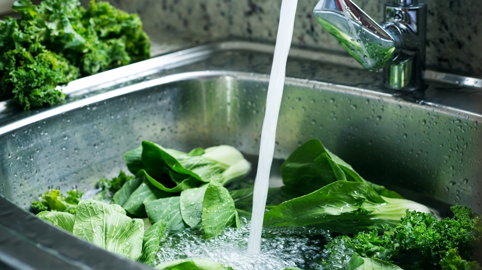 Why You Need To Stop Soaking Greens In Your Kitchen Sink