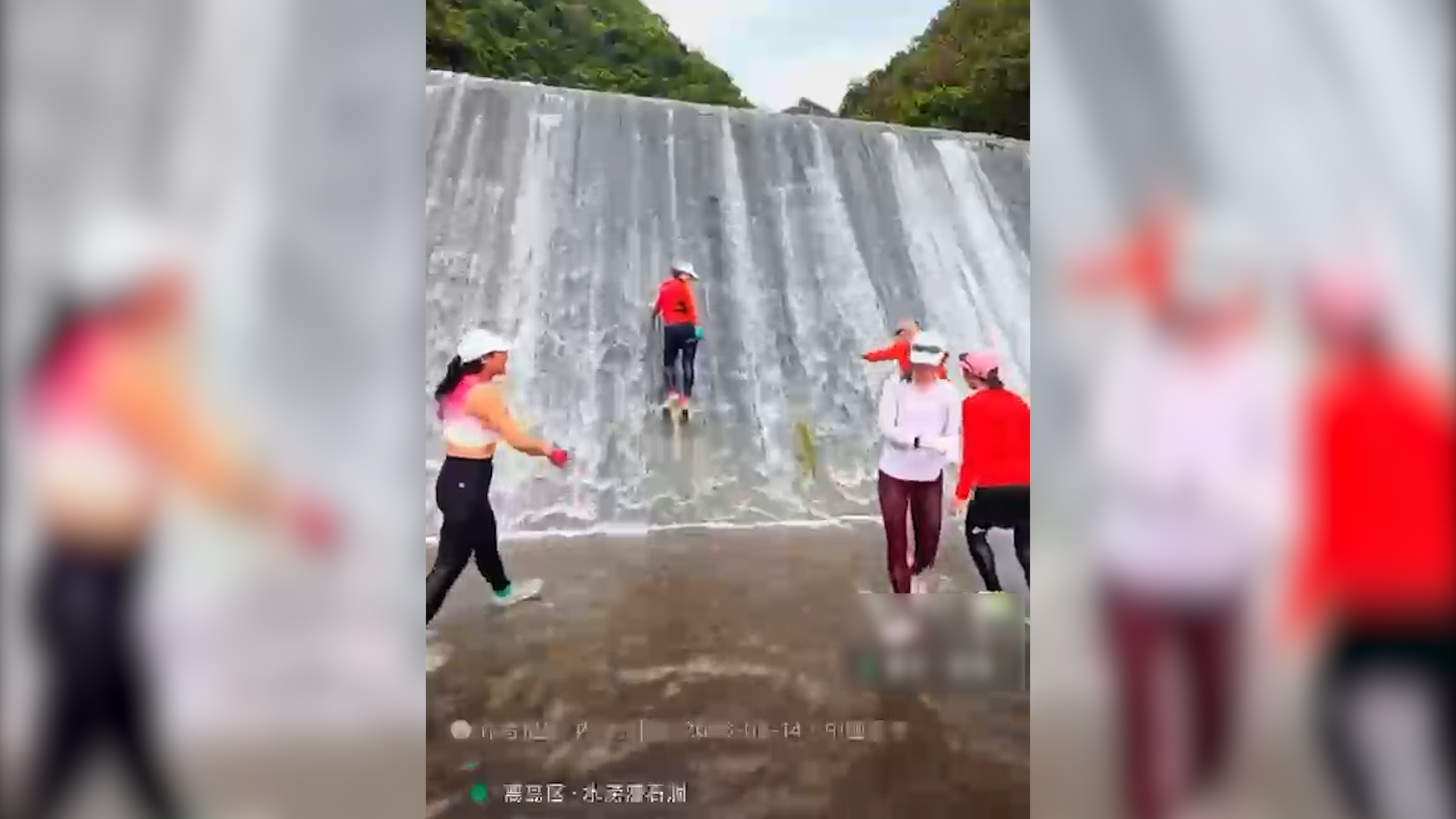 東張西望報料｜引水道變「打卡水上樂園」？大叔大媽闖引水道嬉水　恐惹違法爭議