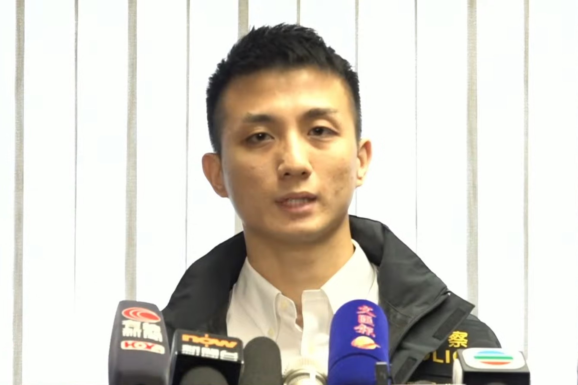 油尖警區重案組第二隊高級督察蘇文浩（警方YouTube直播截圖）