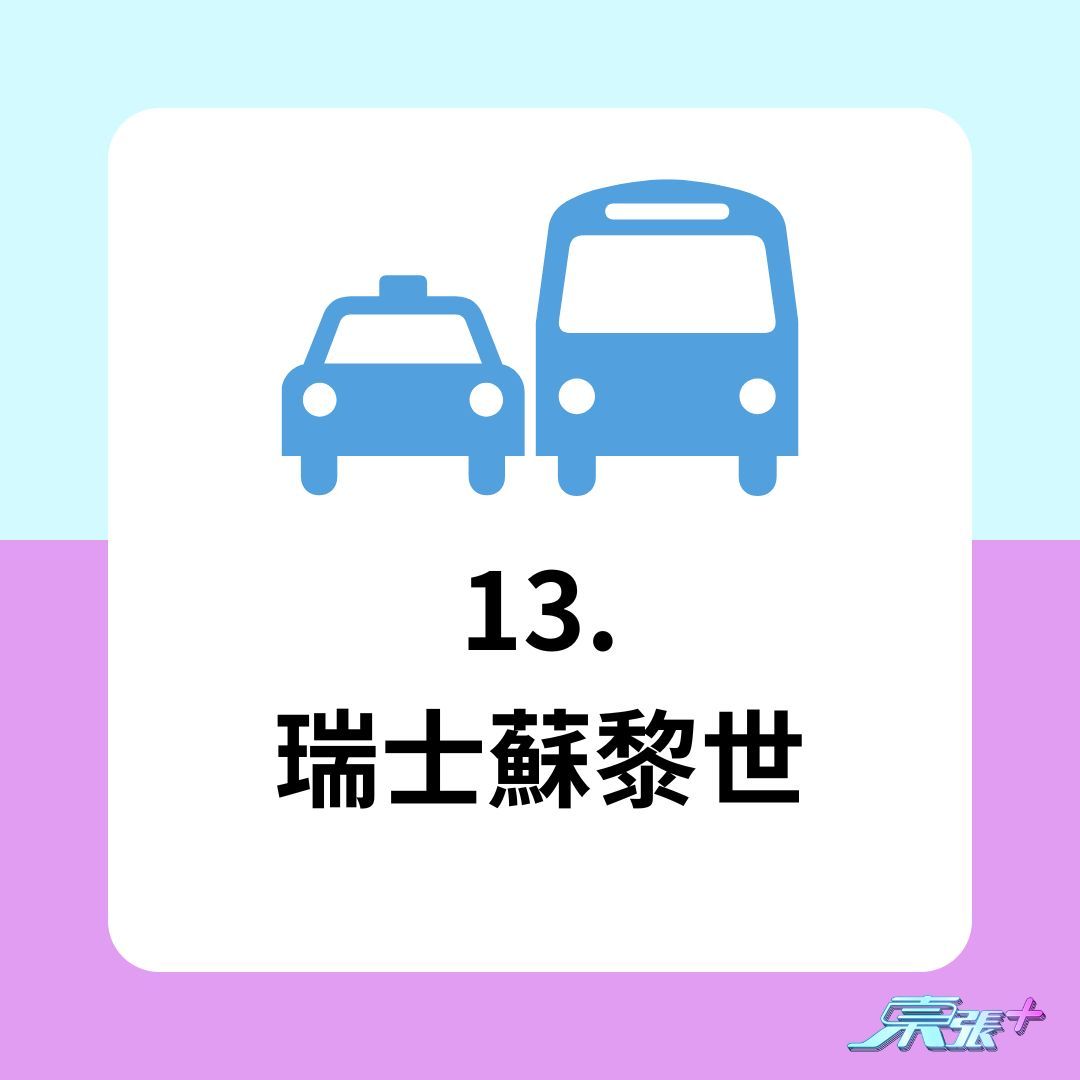 世界最佳公共交通城市排名