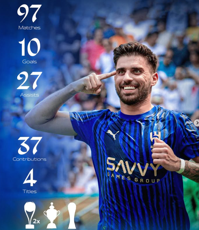 早前才出戰完世界冠軍球會盃的「希拉爾」（Al-Hilal）因賽程頻密，官方周一（7月21日）正式宣布退賽。