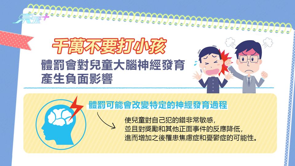 別打小孩！後果難以想像  體罰會對兒童大腦神經發育產生負面影響