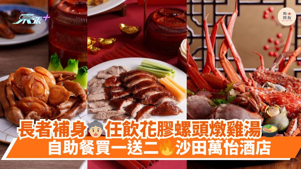 長者補身👵🏼任飲花膠螺頭燉雞湯🍲｜自助餐買一送二🔥沙田萬怡酒店