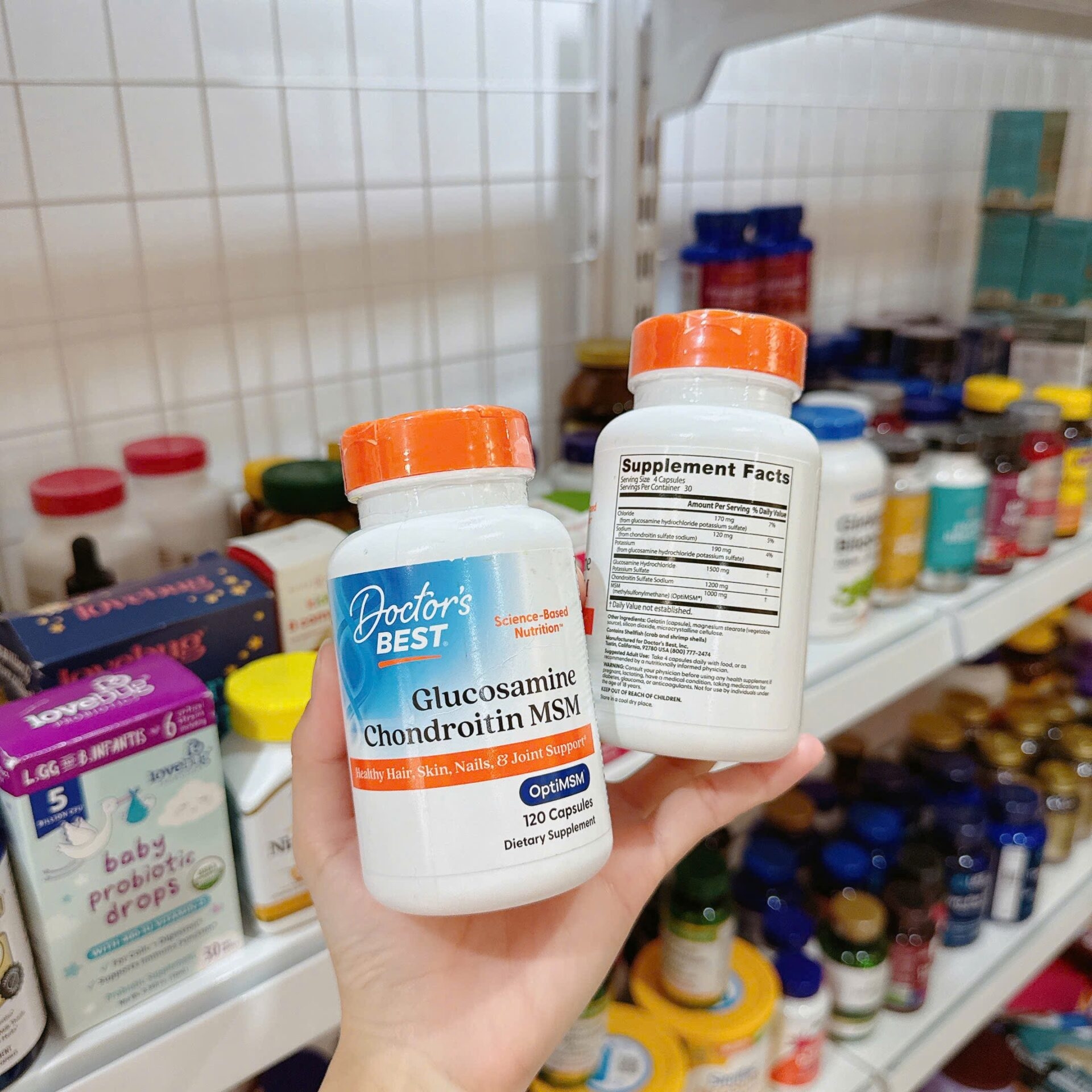 Viên Uống Bổ Xương Khớp Doctor's Best Glucosamine Chondroitin MSM 240 viên  - Vinacine