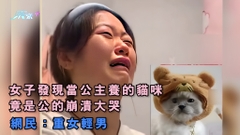 女子發現當公主養的寵物貓是公的崩潰大哭  網民：重女輕男
