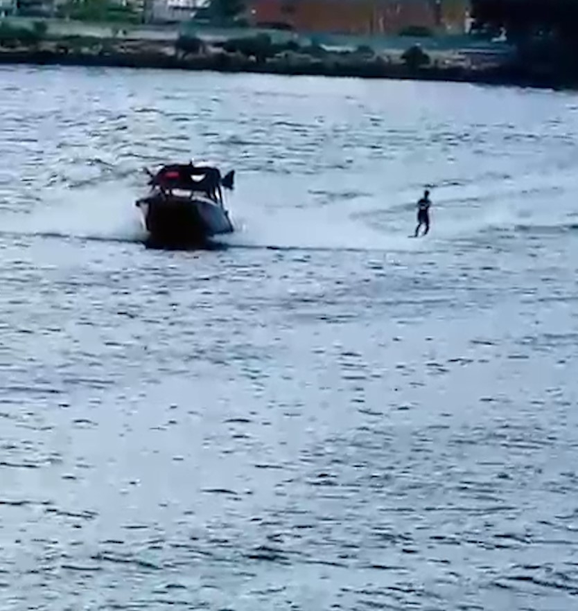 東張西望報料｜啟德對出海面有人公然滑水　報料人質疑：是否私人闖入？