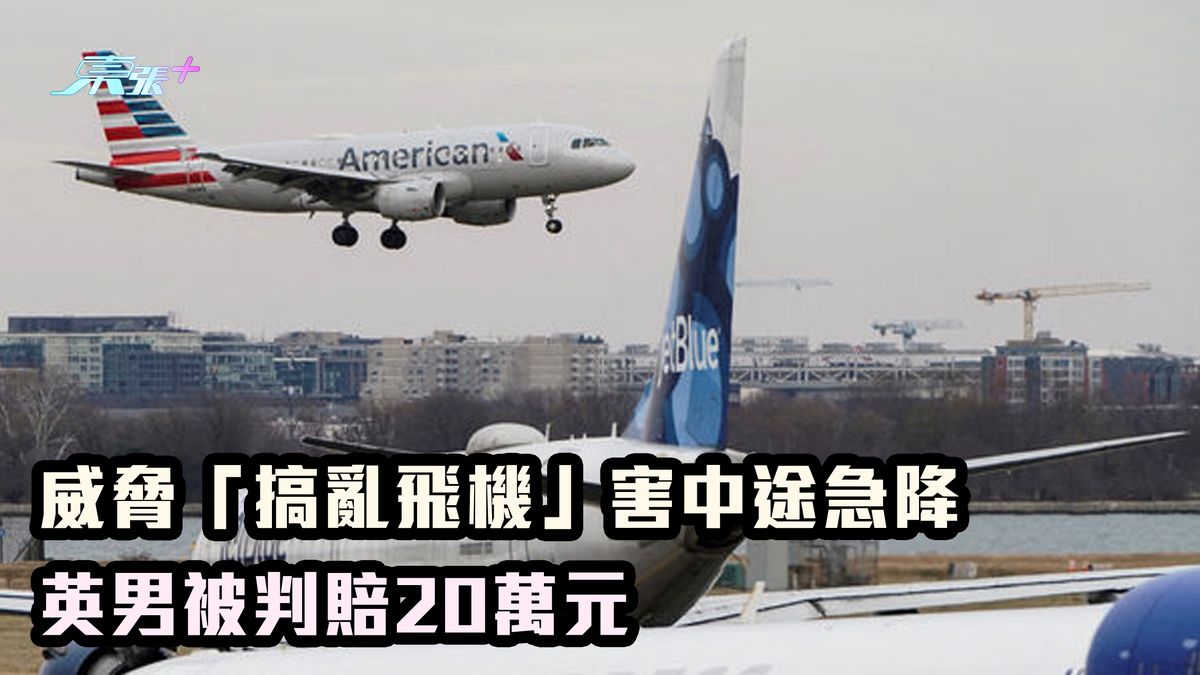 威脅「搞亂飛機」害中途急降 英男被判賠20萬元