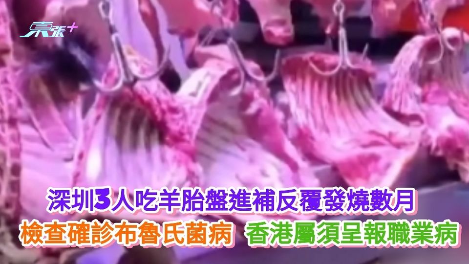 有片丨深圳3人吃羊胎盤進補反覆發燒數月 檢查確診布魯氏菌病