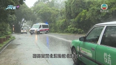 天文台改發黃雨警告 西貢北潭路發生山泥傾瀉