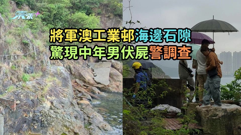 將軍澳工業邨海邊石隙  驚現中年男伏屍警調查