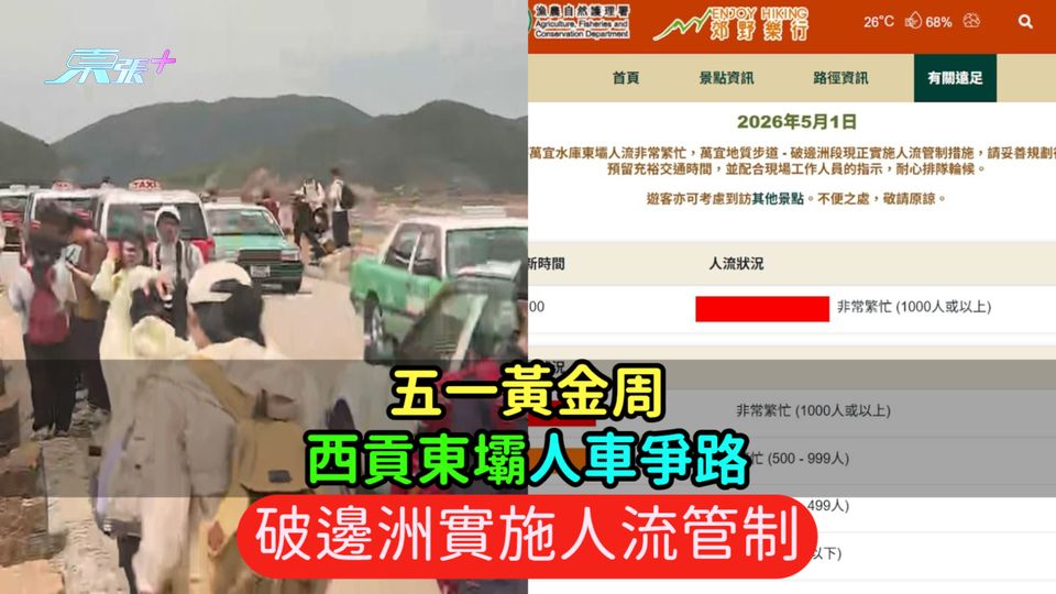 五一黃金周｜西貢東壩人車爭路  破邊洲實施人流管制