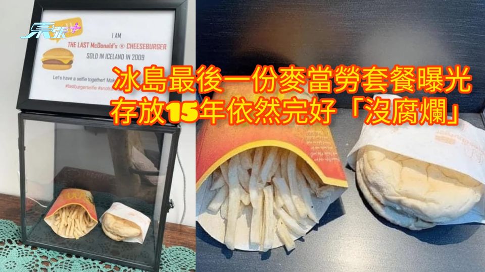 冰島最後一份麥當勞套餐曝光 存放15年依然完好「沒腐爛」