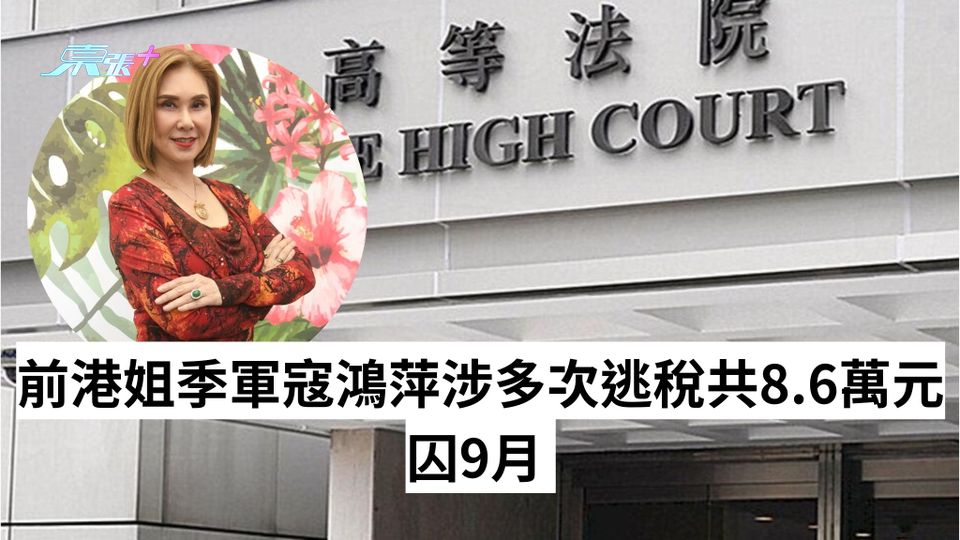 法庭｜寇鴻萍涉多次逃稅共8.6萬元提上訴 法官押後3個月內頒下判決