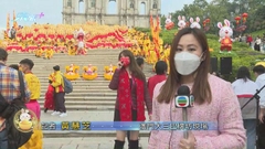 [現場]澳門大三巴金龍巡遊11時進行點睛儀式 牌坊附近暫未設人潮管制
