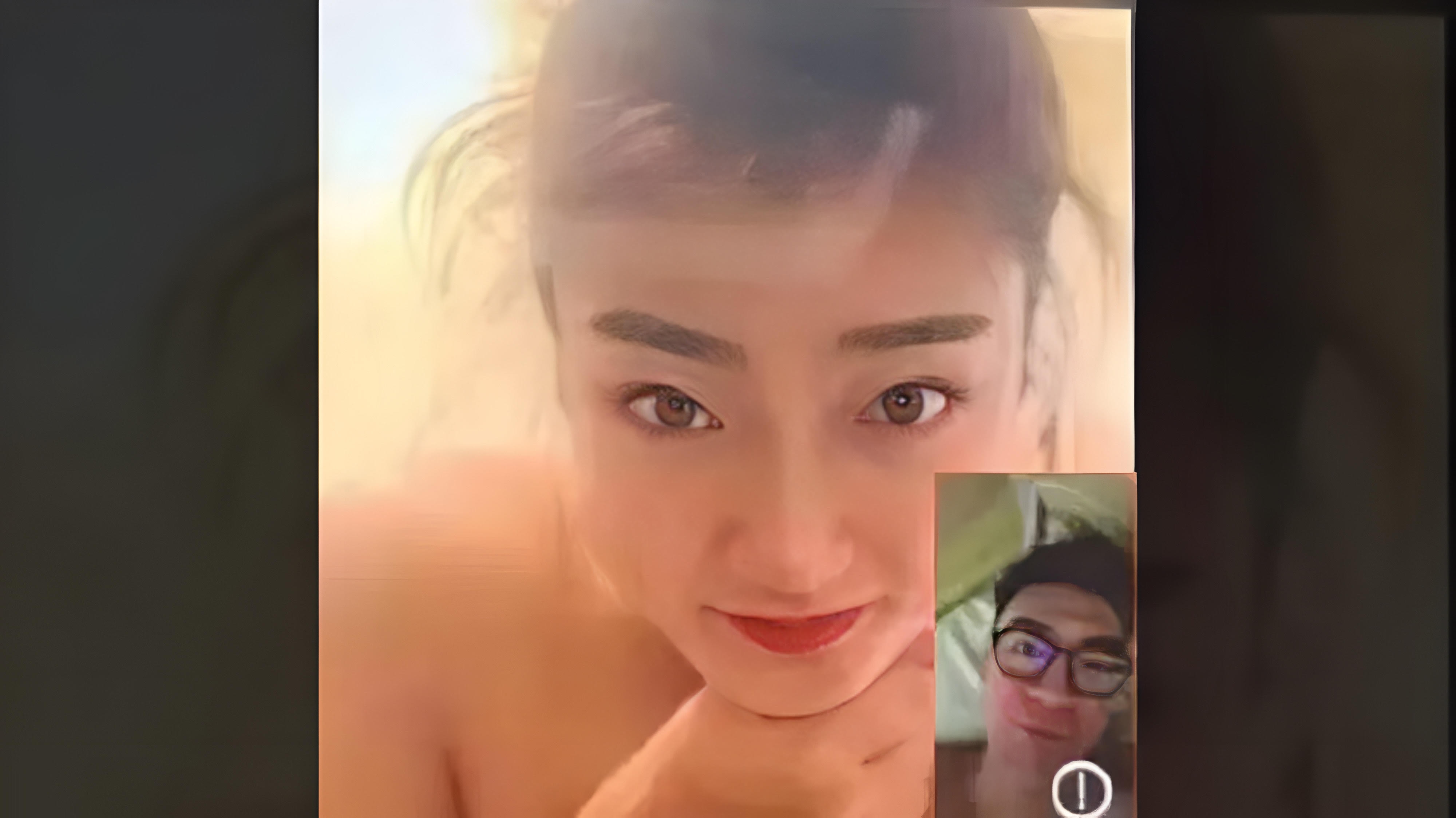 張隆妻子在微博展示李夢與張隆視訊裸聊的截圖。