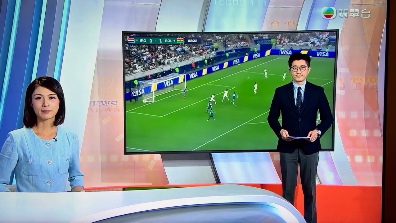 無綫新聞部首席體育記者及主播陳焜傑在報道世界盃附加賽時，巧妙地將12首張國榮的名曲歌名融入文稿，相關報道片段在網上掀起熱話。（Threads影片截圖／show_my_pic）