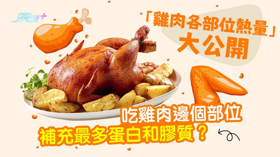 「雞肉各部位熱量」大公開 吃雞肉邊個部位補充最多蛋白和膠質？