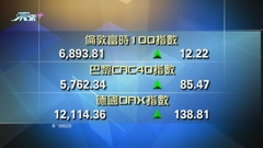 歐洲主要股市上升
