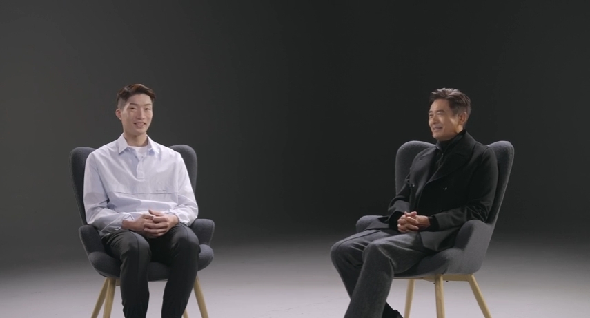 發哥向張家朗分享心態調整好重要。