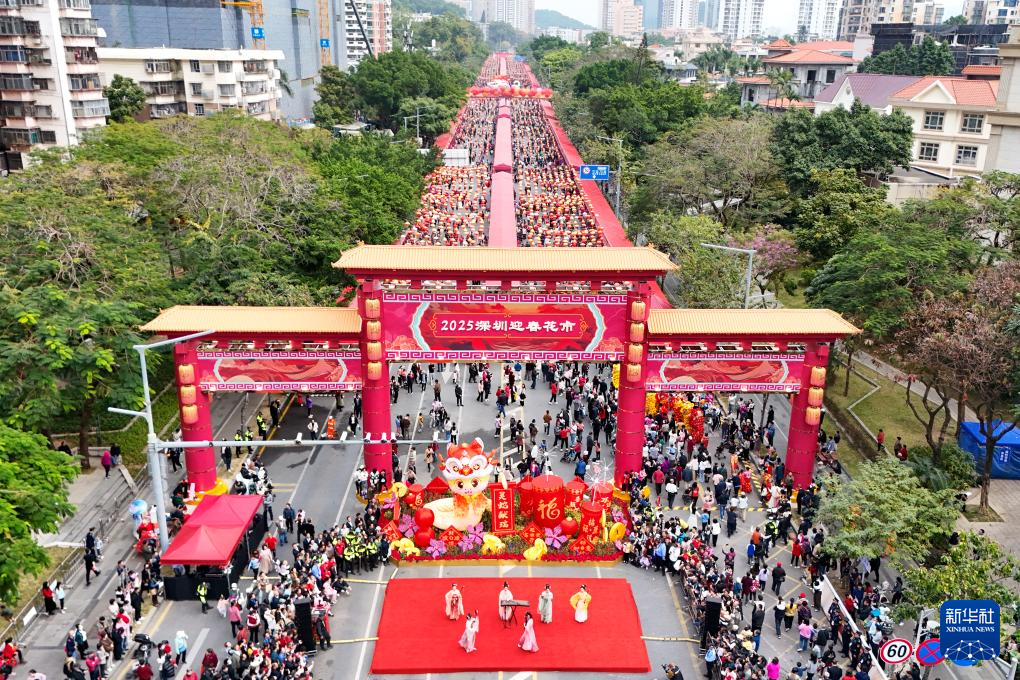 2025深圳迎春花市开市-新华网