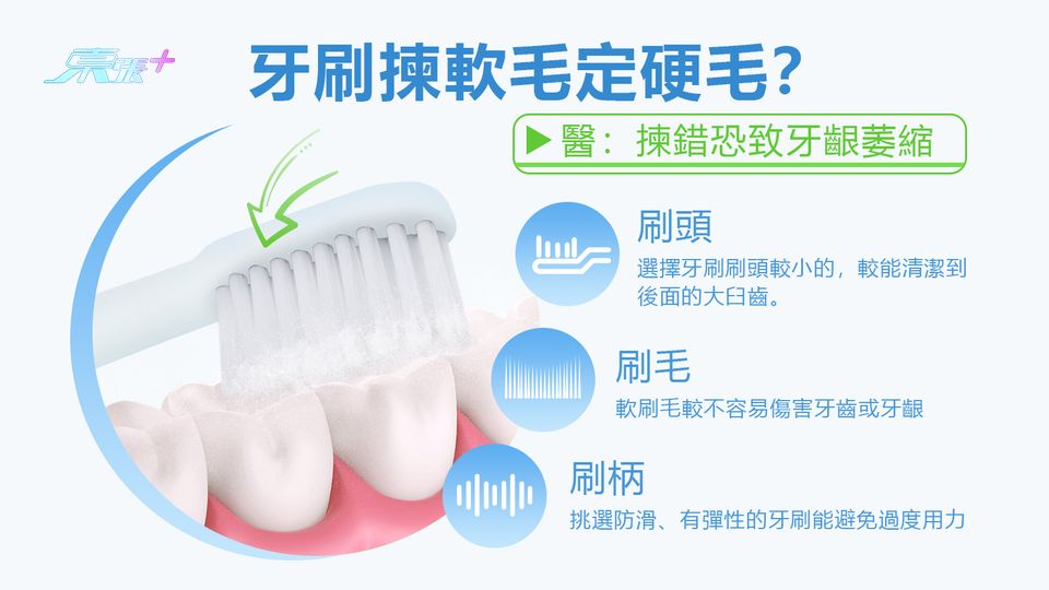 牙刷揀軟毛定硬毛?  醫:揀錯恐致牙齦萎縮