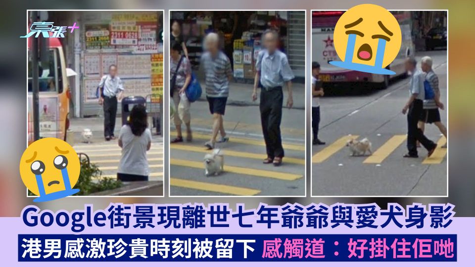 Google街景現離世7年爺爺與愛犬身影  港男感激珍貴時刻被留下  感觸道：好掛住佢哋