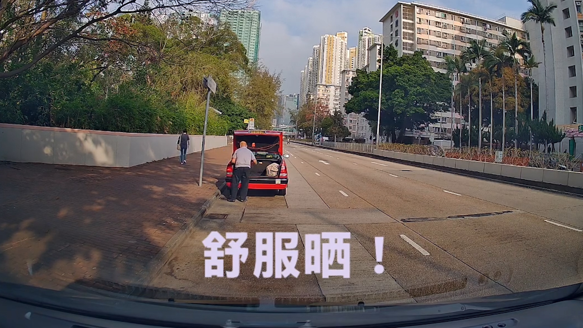 車Cam直擊｜的士司機車尾公然小便被拍　網民：左邊公園咪有廁所