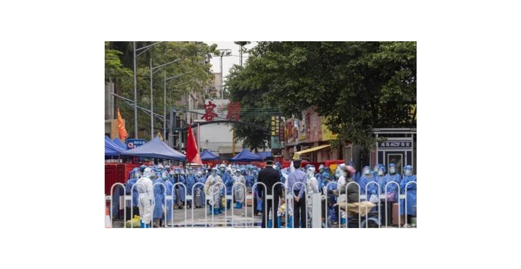 廣州海珠區近日疫情嚴重。網絡圖片