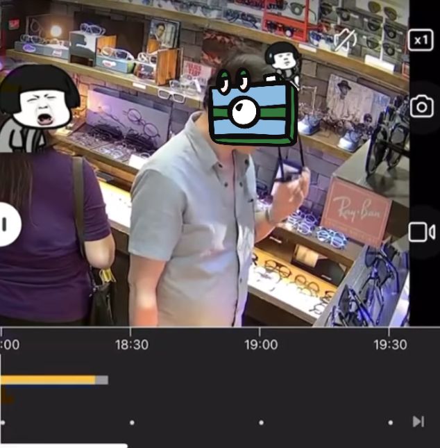 有片｜旺角眼鏡舖中年男賊偷太陽眼鏡　僅用10秒「閃電式」袋好走人