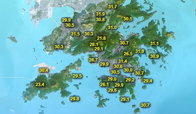 本港氣溫
