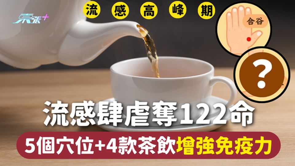 流感肆虐奪122命 5個穴位+4款茶飲增強免疫力