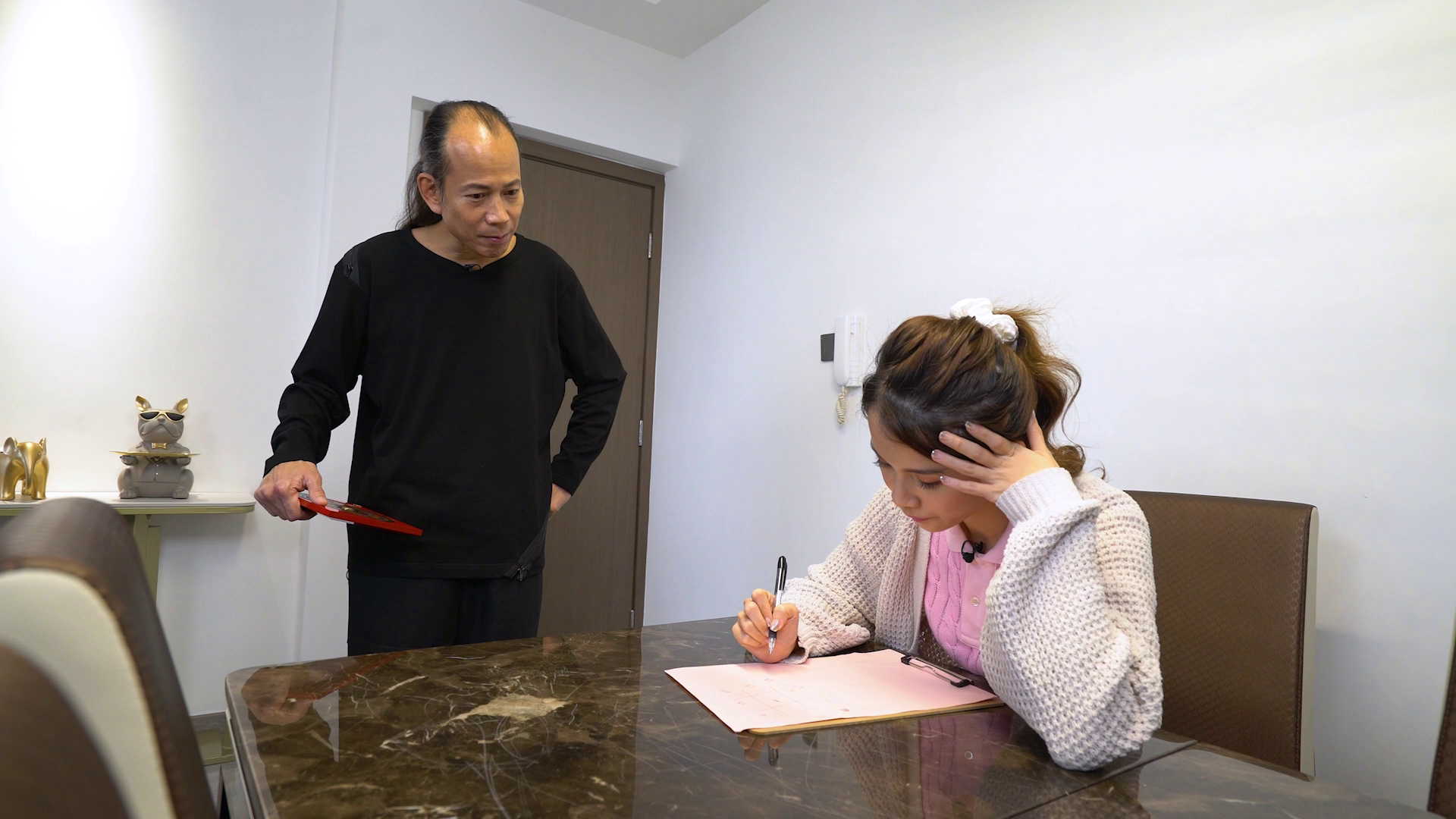 Amber諗過將來加入風水行業，上課非常認真。