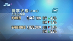 舜宇光學上月手機鏡頭出貨量按年比較上升約4%