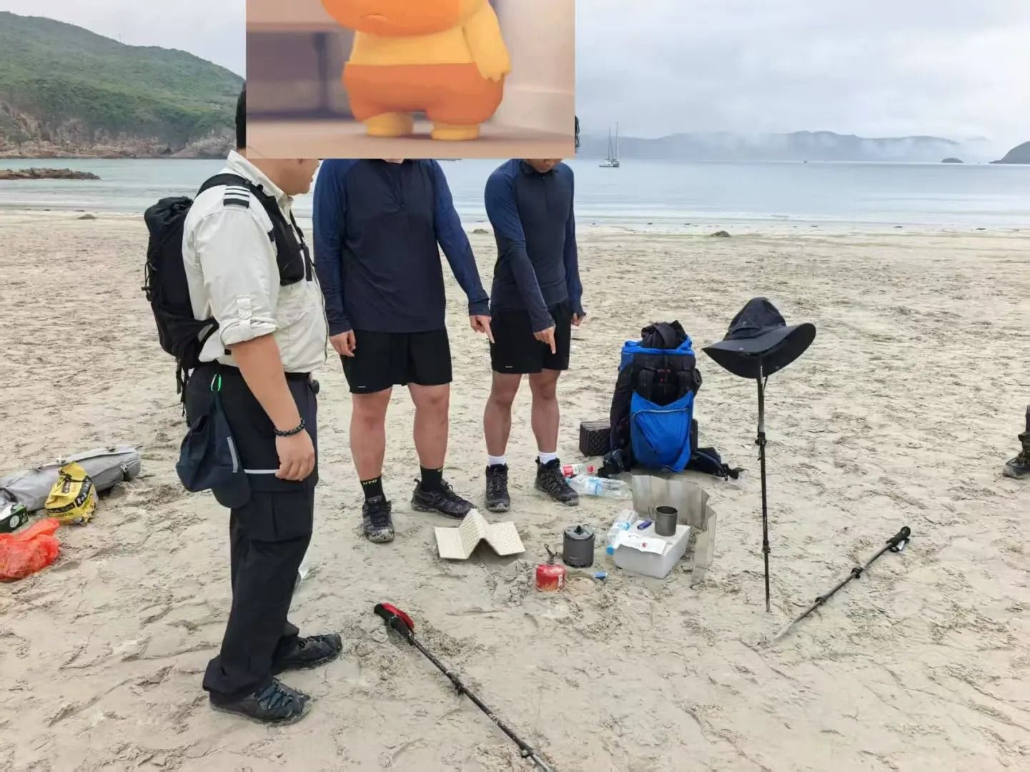 內地旅客誤入大浪西灣非指定地點露營遭漁護署票控。(小紅書)