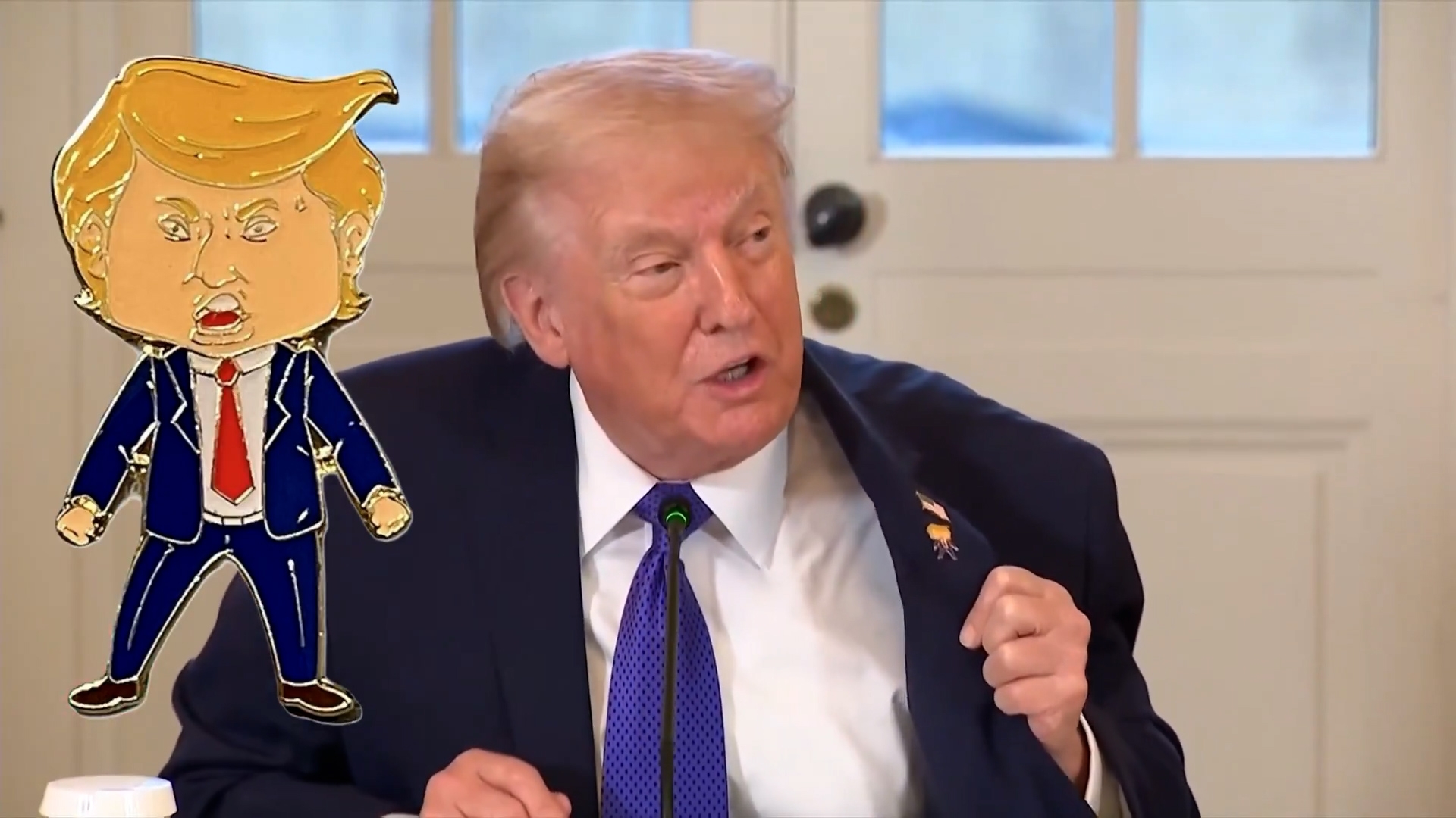 特朗普表示，在讓美國再次偉大之前不會感到滿意 。（X影片截圖／EricLDaugh）