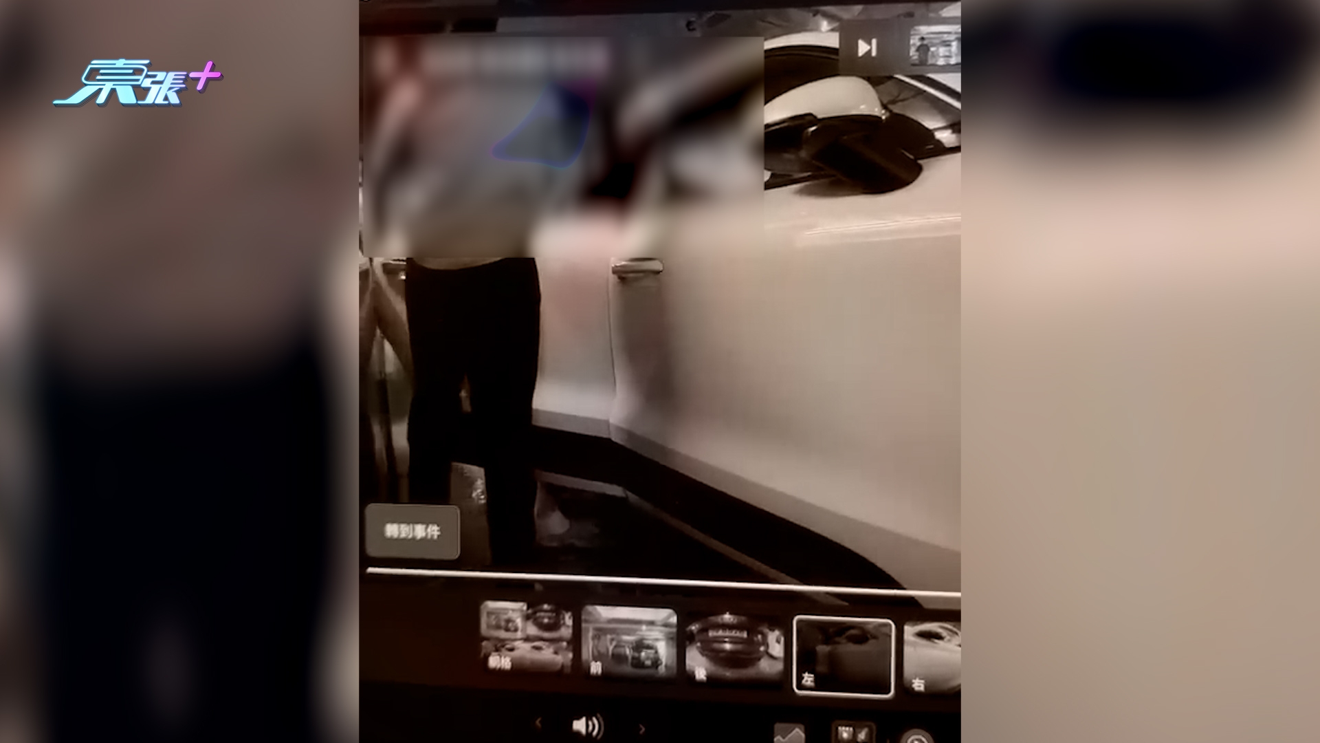 東張西望報料｜停車場開門撞花名車即走　車Cam影到車牌人樣仍難追究　車主無奈：只能民事索償 （觀眾黃先生（化名）報料）