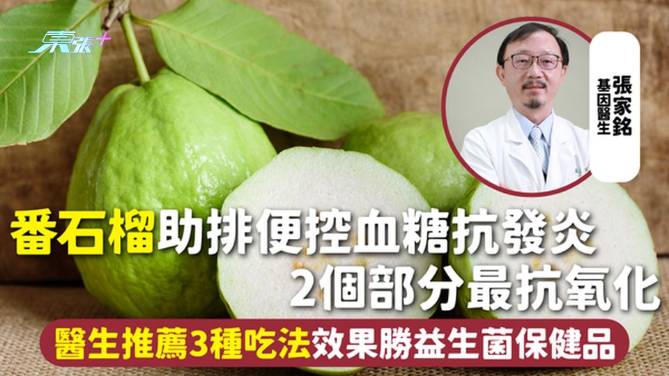 番石榴 | 助排便控血糖抗發炎 2個部分最抗氧化 醫生推薦3種吃法效果勝益生菌保健品
