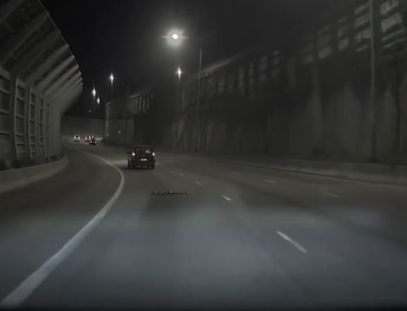 屯門公路深夜「蛇出沒注意」