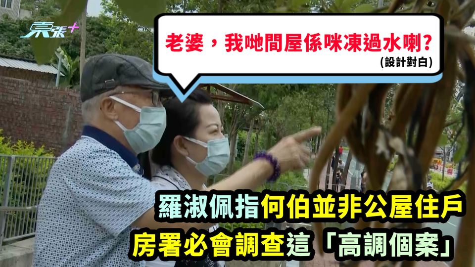 何伯之亂｜羅淑佩指何伯並非公屋住戶 房署必會調查這「高調個案」