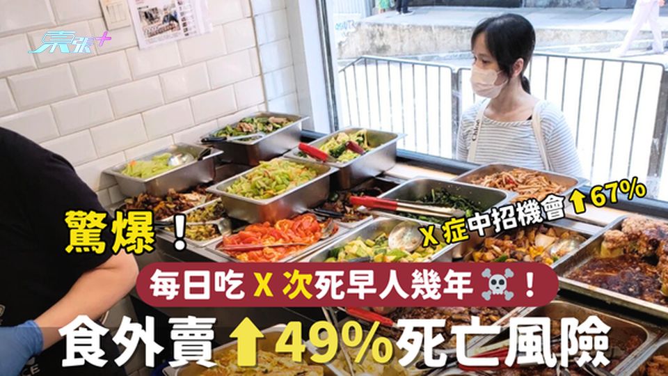食外賣🥡增⬆49%死亡率⚠️每日吃X次就有危險☠️!可怕X症患病率⬆67%😷