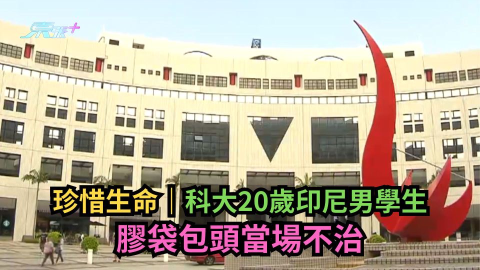 珍惜生命｜科大20歲印尼男學生膠袋包頭　當場不治