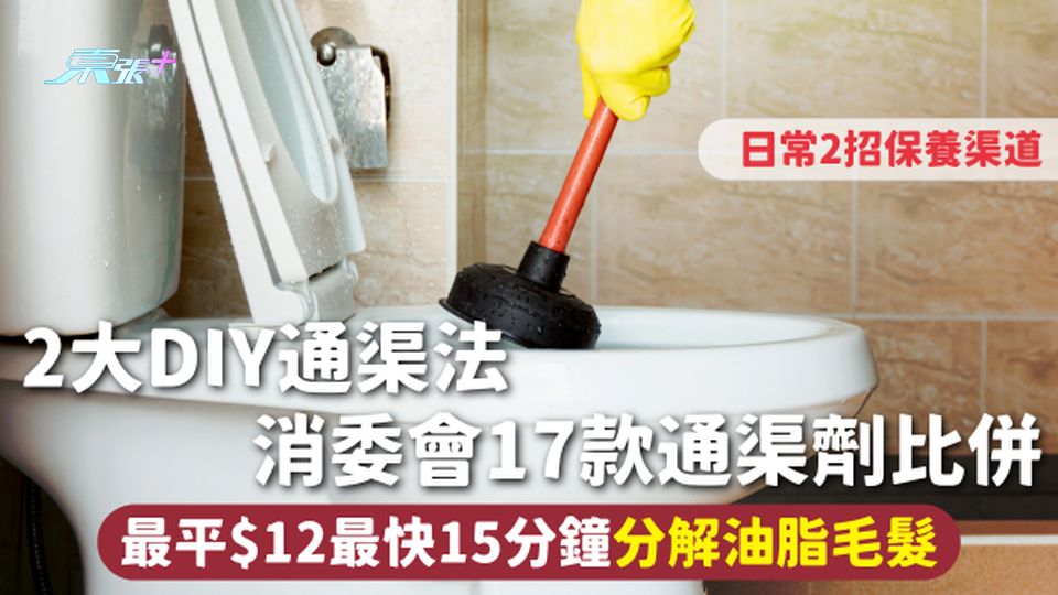 通渠 | 2大DIY通渠法 日常2招保養渠道 消委會17款通渠劑比併 最平$12最快15分鐘分解油脂