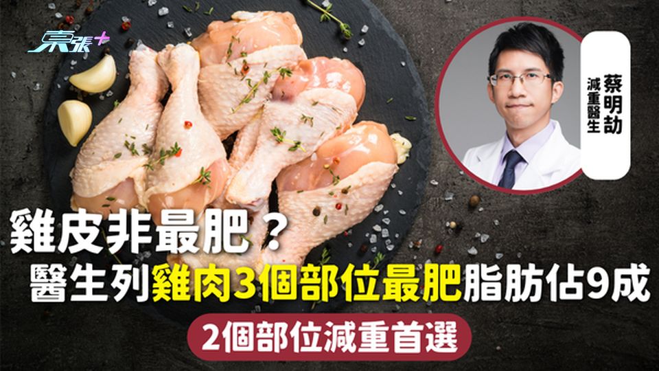 雞肉 | 雞皮非最肥？醫生列雞肉3個部位最肥 脂肪佔9成 2個部位減重首選