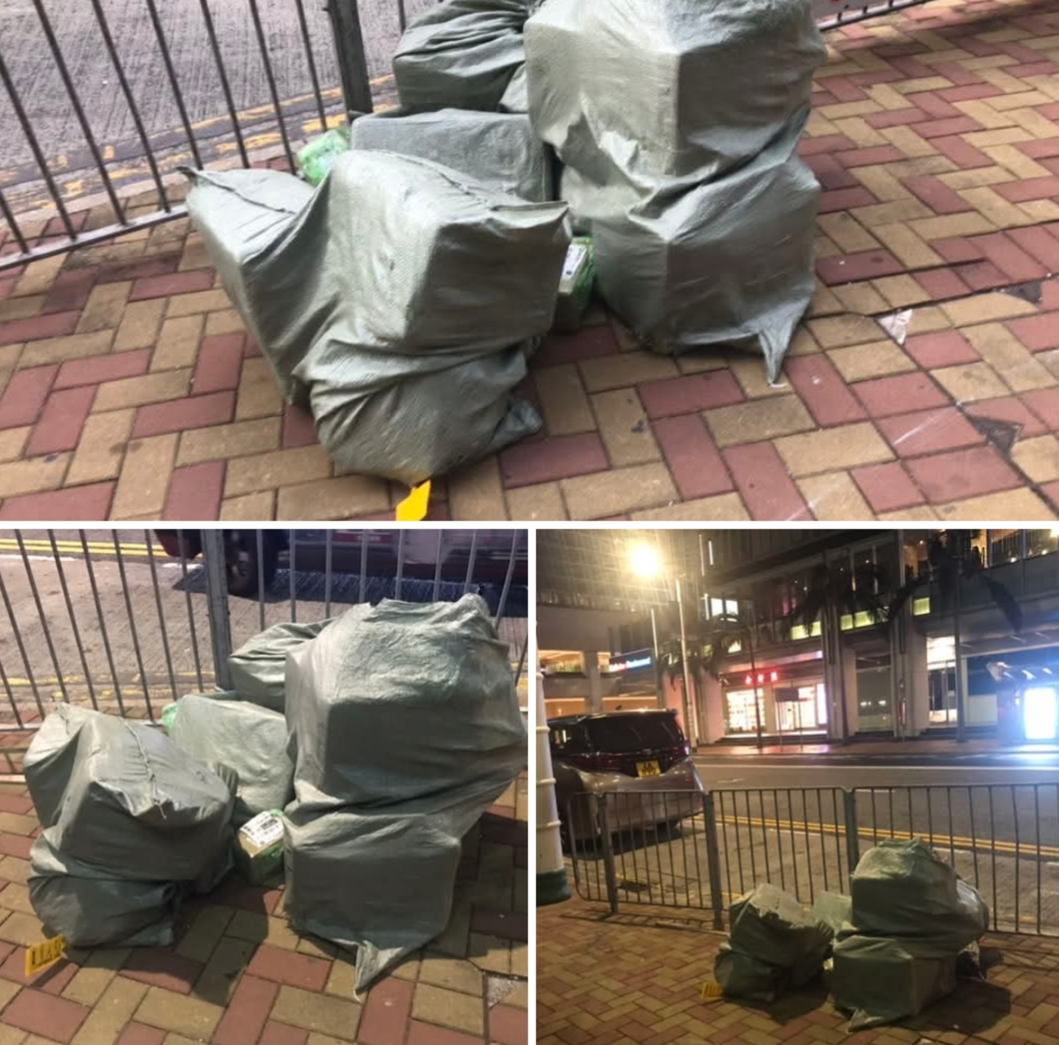 東張西望報料｜內地網購「送貨上門」變貨物擺滿街　包裹堆積阻路兼擋消防設施　市民怒轟：投訴一年都無用 （觀眾陳小姐提供）