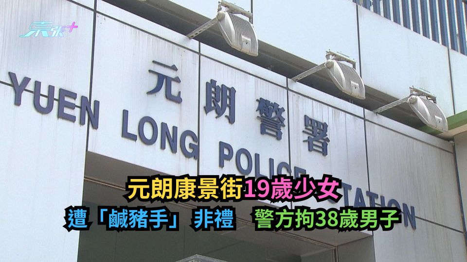 元朗康景街19歲少女遭「鹹豬手」 非禮　警方拘38歲男子