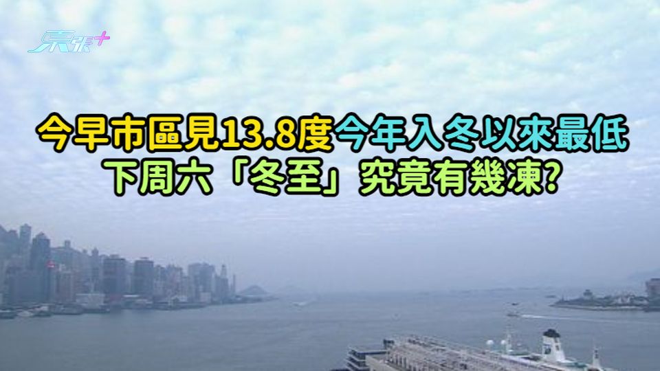 今早市區見13.8度今年入冬最低  下周六「冬至」究竟有幾凍?