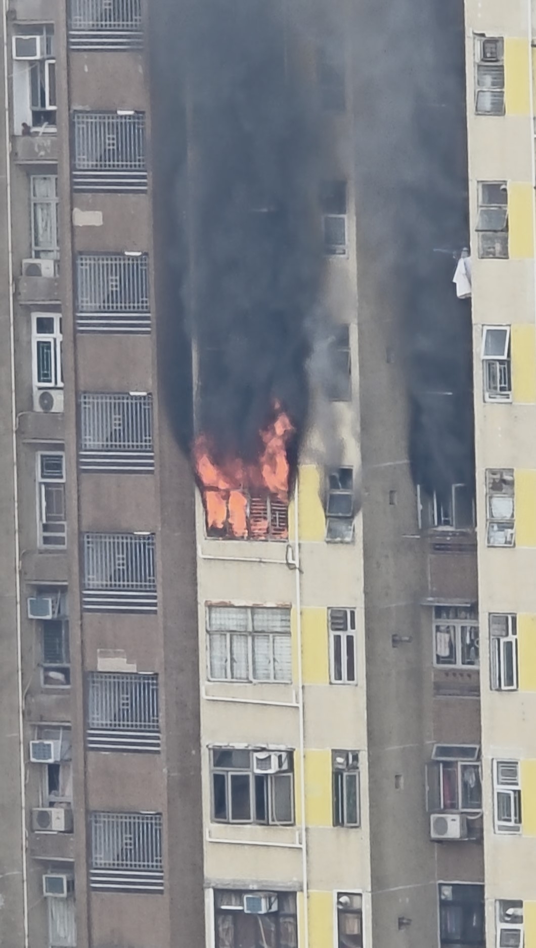 東張西望報料｜屯門山景邨單位起火濃煙直竄天際　觀眾即時拍片報《東張》