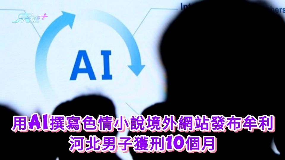 用AI撰寫色情小說境外網站發布牟利 河北男子獲刑10個月
