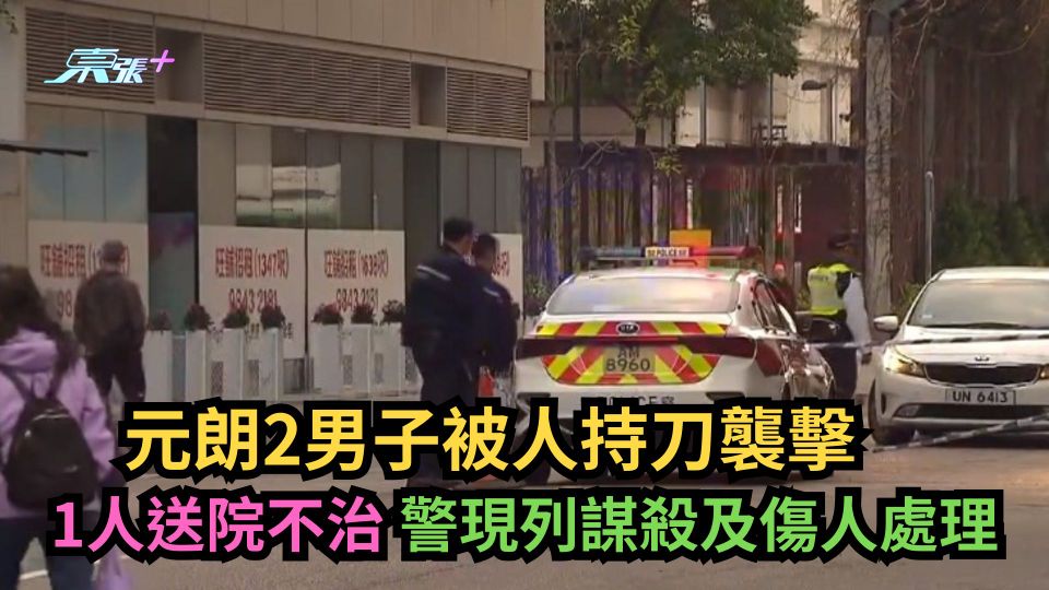 元朗2男子被人持刀襲擊　1人送院不治　警現列謀殺及傷人處理
