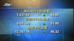 歐洲主要股市上升